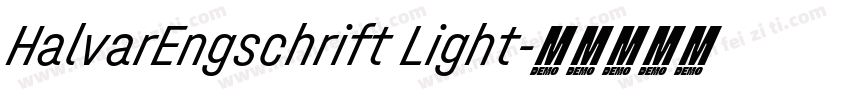 HalvarEngschrift Light字体转换